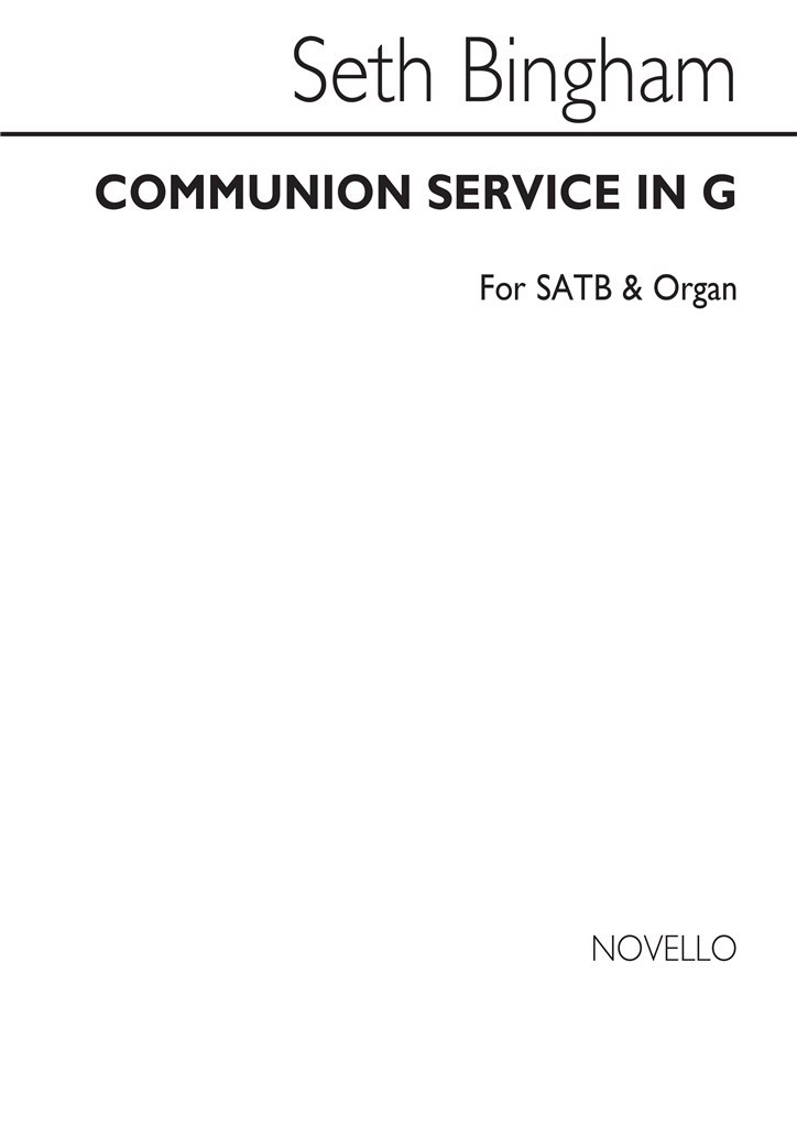 Communion Service In G Satb/Organ